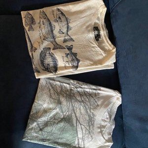 Tee-shirt cream with print (Men Small)